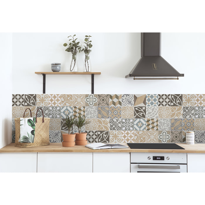 Stickers adhesivos de CERAMIKO - Antique sepia 50x100