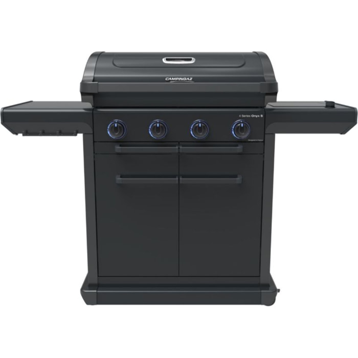 Barbecue gaz CAMPINGAZ Onyx 4S noir 4 brûleurs sur chariot, 72x46 cm