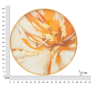 OROLOGIO DA PARETE GLASS TOPLY CHARME 1921 MULTICOLORE