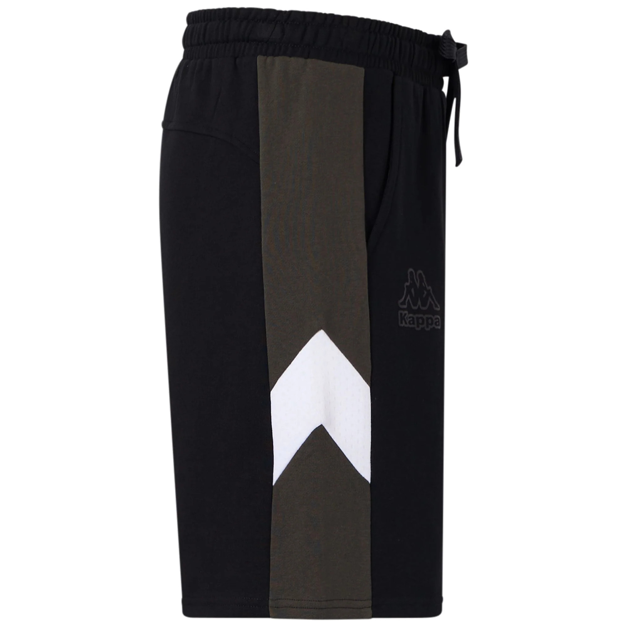 Pantaloni Corti Kappa Uomo Logo Gnaco Nero