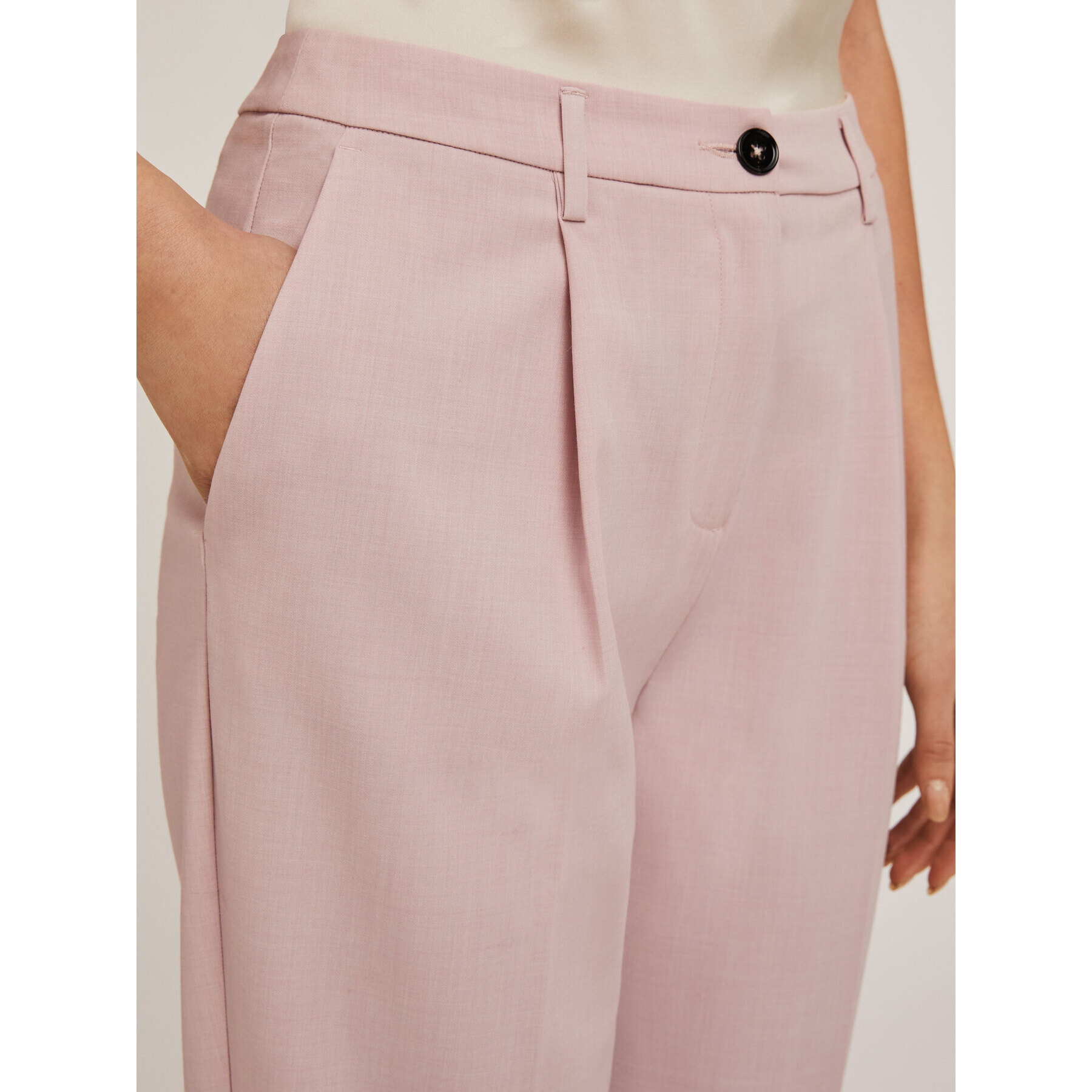 Motivi - Pantalón plisado - Rosa