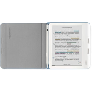 Pochette KOBO Libra Cover Notebook Bleu