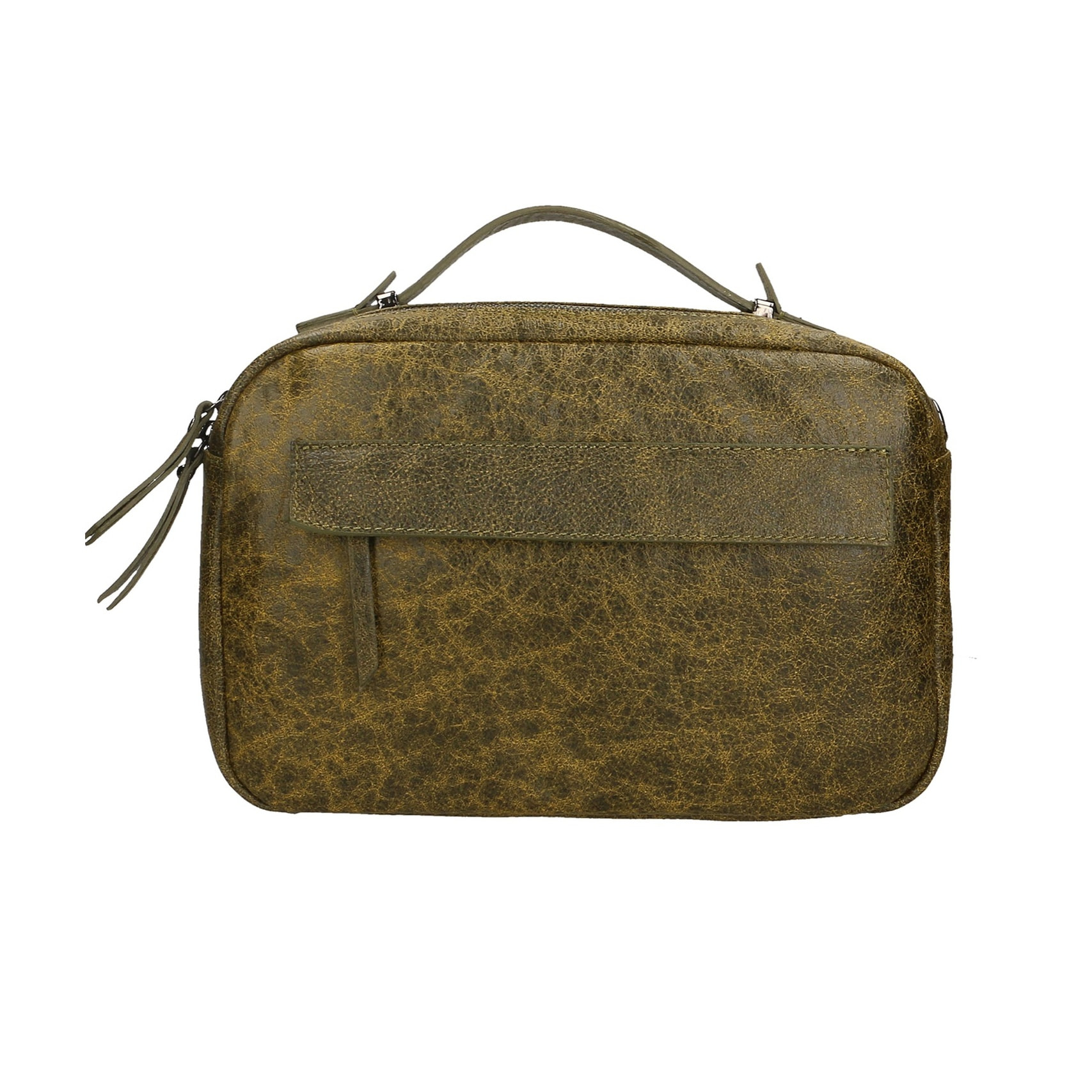 Borsa a mano unisex Modello Avelon - Vera Pelle - 20.0 x 29.0 x 9.0 cm