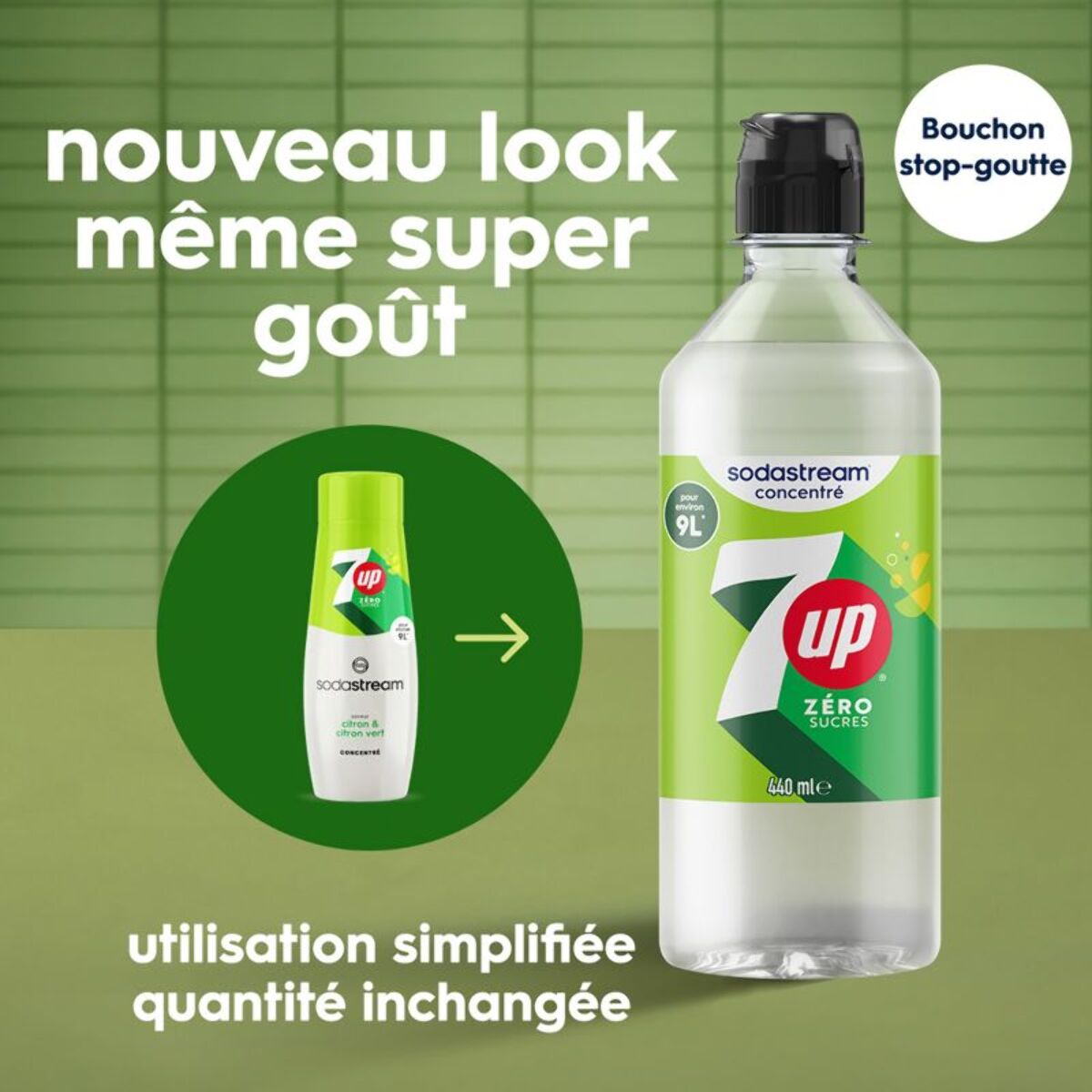 Concentré SODASTREAM 7UP FREE 440ML