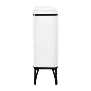Well home - cubo de basura inteligente con apertura automática y contacto manual en color blanco.