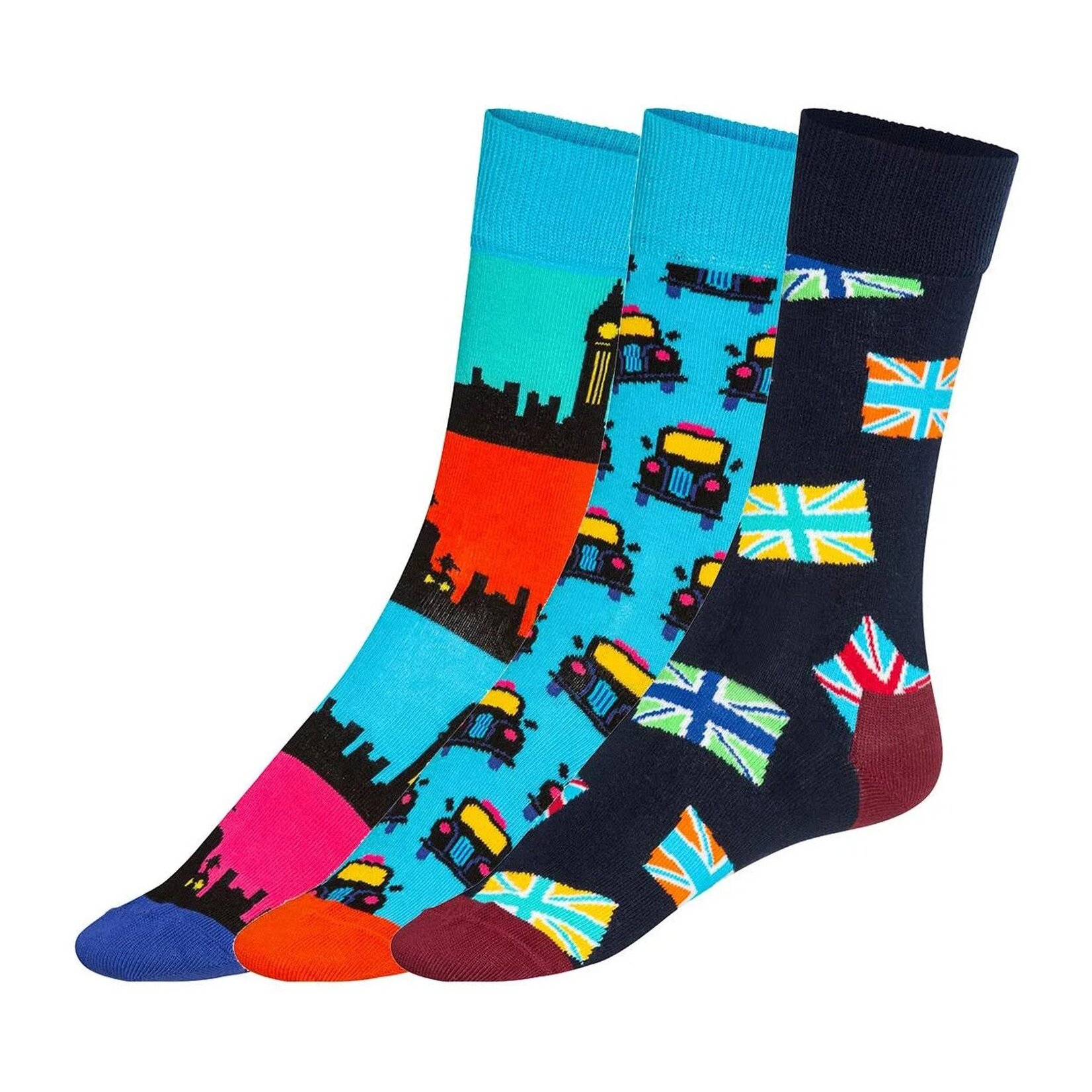 Set de 3 pares de calcetines - diseño "London Edition"