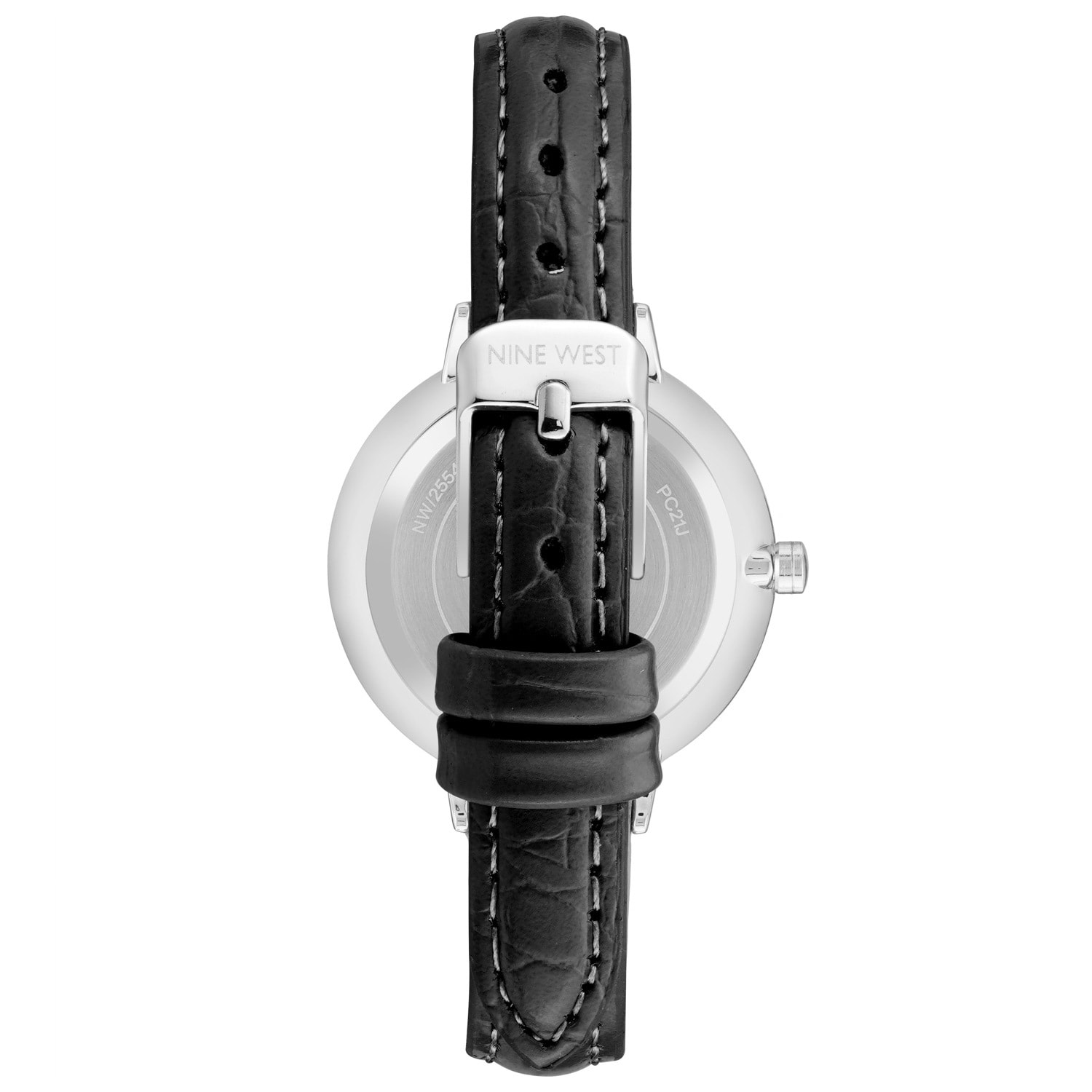 Reloj Nine West NW-2555BKBK Mujer Analogico Cuarzo con Correa de Cuero