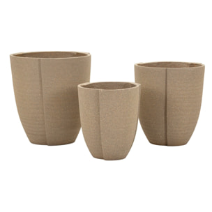 CACHEPOT DA ESTERNO PERU' TRIS CM Ø 43X47-36X41,5-30,5X34,5
 (APER. CMØ27-33-39)