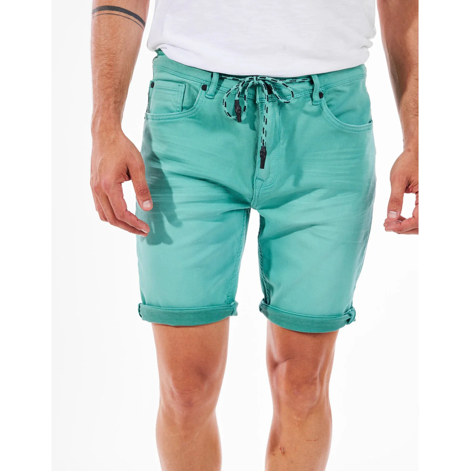 Bermuda Denim Verde - Sidney
