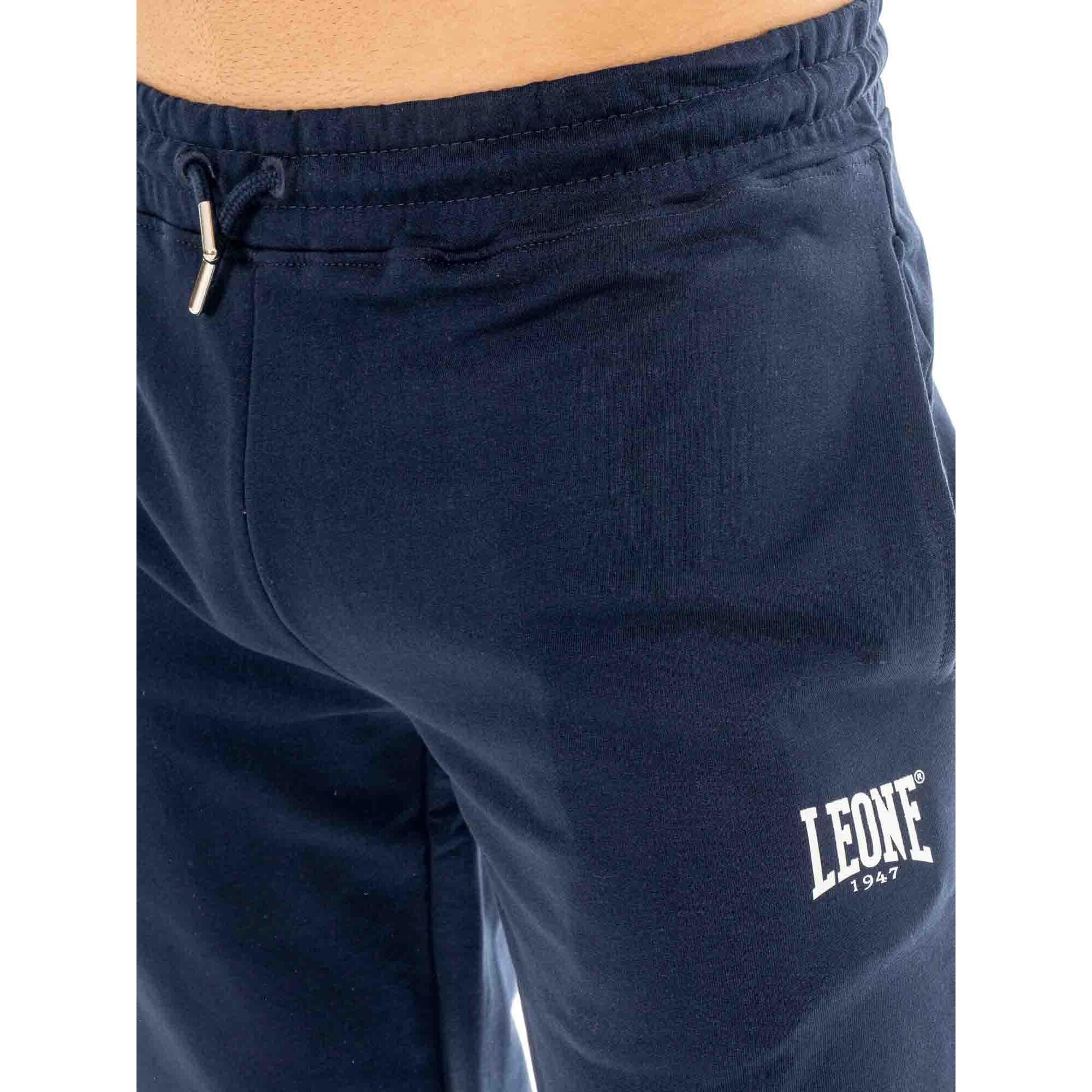 Chándal de hombre Leone Easy con capucha y sin cierres de algodón no perchado