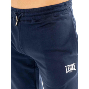 Chándal de hombre Leone Easy con capucha y sin cierres de algodón no perchado