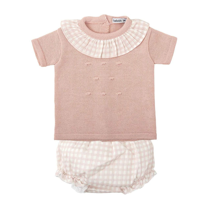 Conjunto Ranita Bebe Niña Punto Burbujas