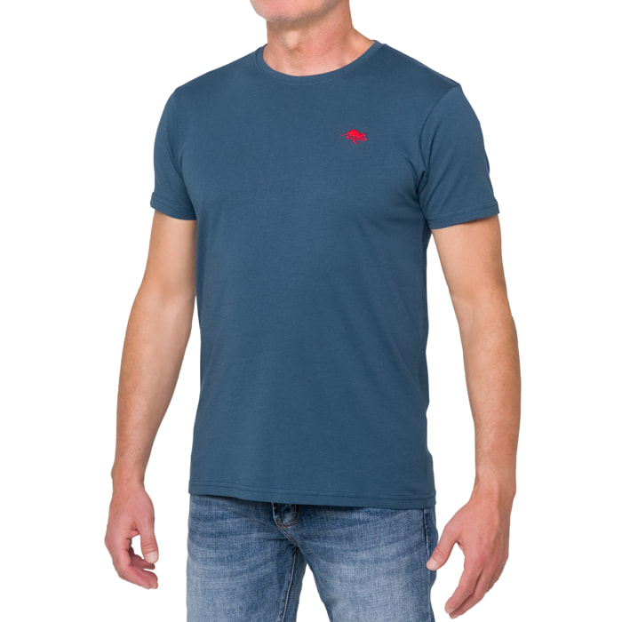 Camiseta de algodón 180 gr Hot Buttered Mistral azul índigo