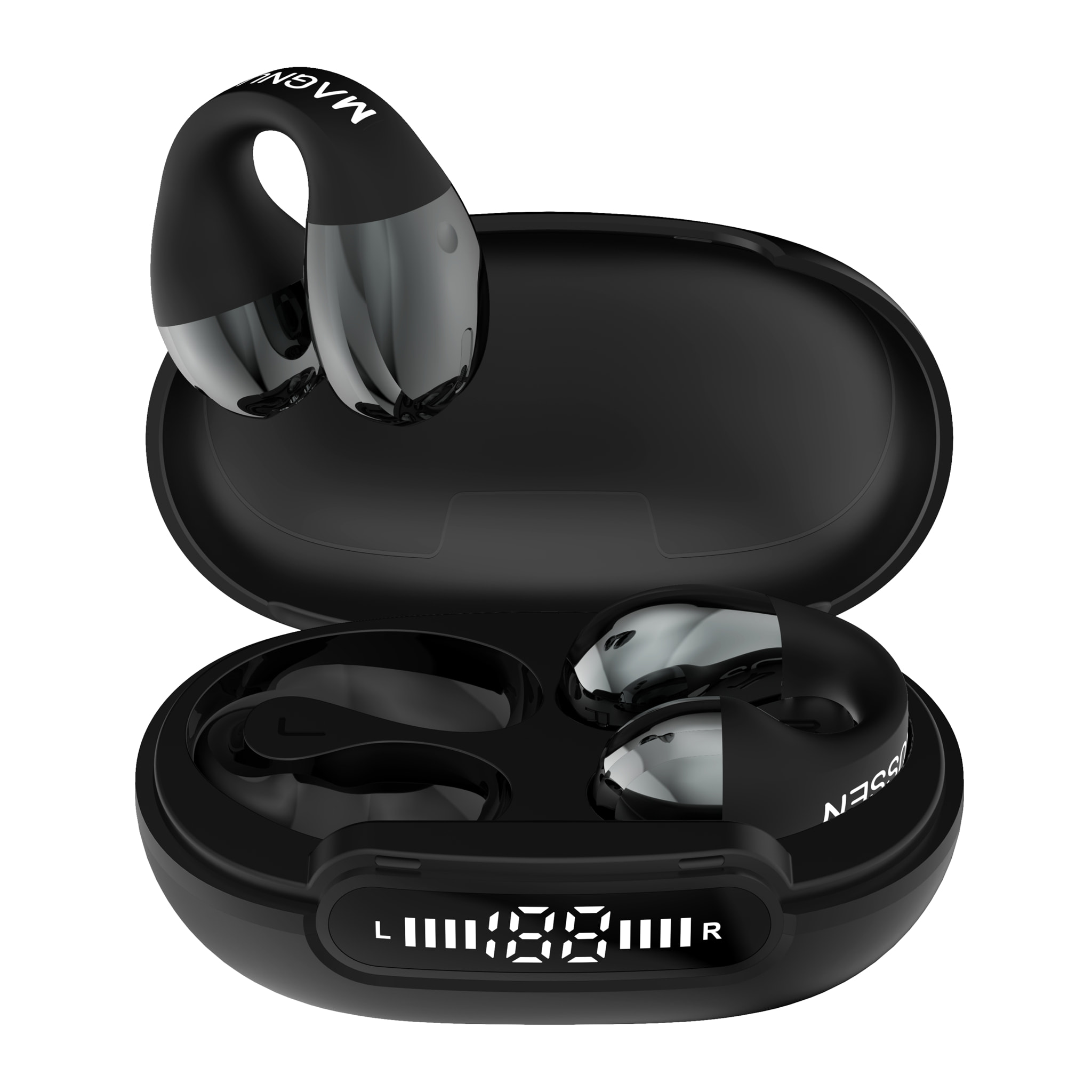 AURICOLARI AD ANELLO MAGNUSSEN M28 in nero