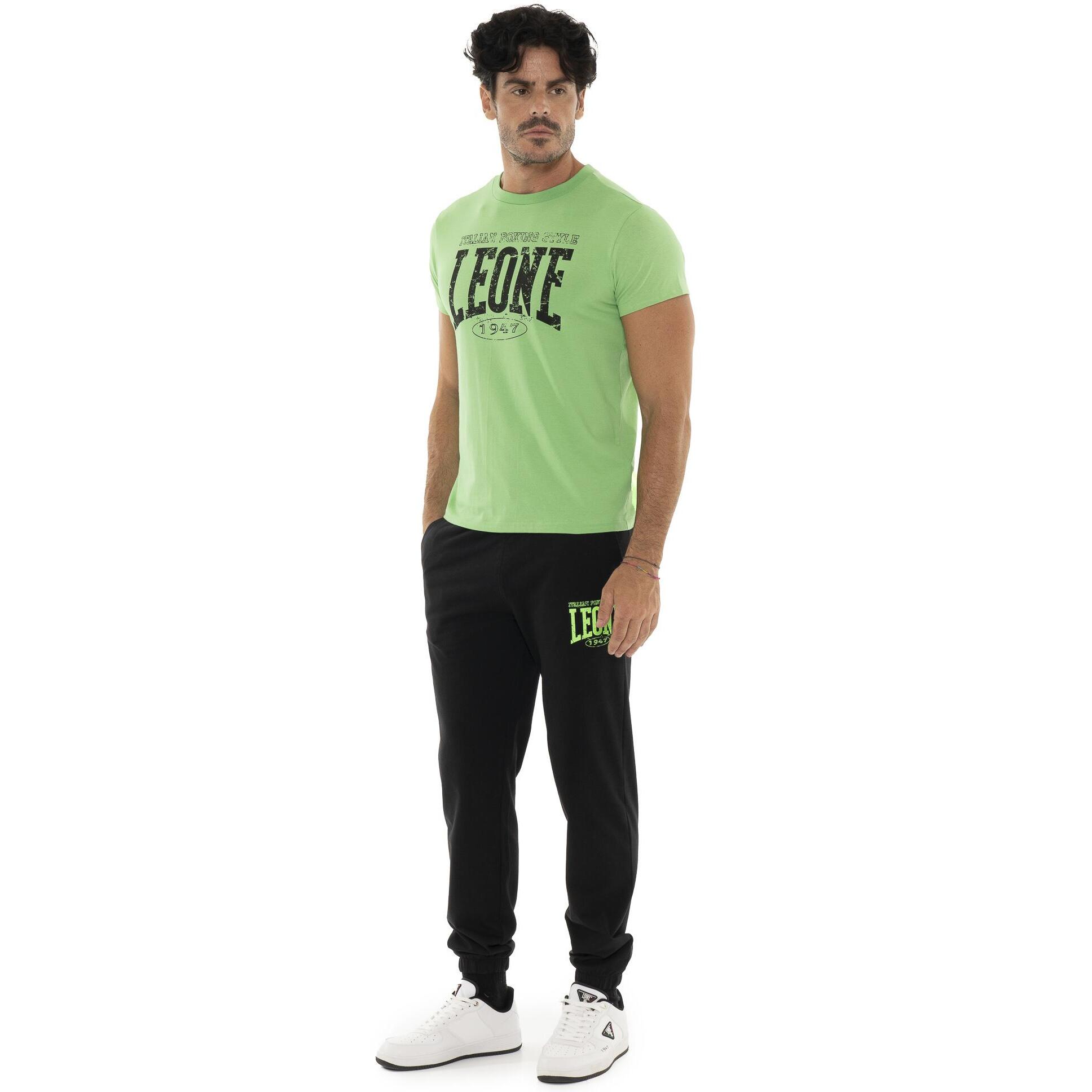 T-shirt da uomo in cotone elasticizzato Leone Boxing Legend
