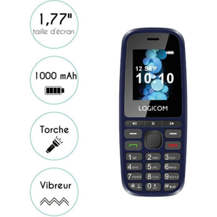 Téléphone portable LOGICOM Posh 402 Bleu 4G