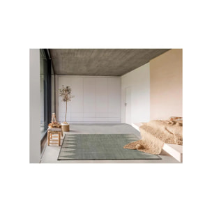 FARASHE Alfombra étnica de pelo corto gris, varias medidas disponibles.