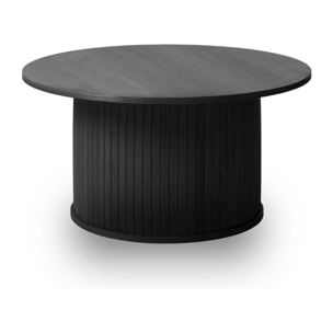 Table basse bois noir alba 90x90cm