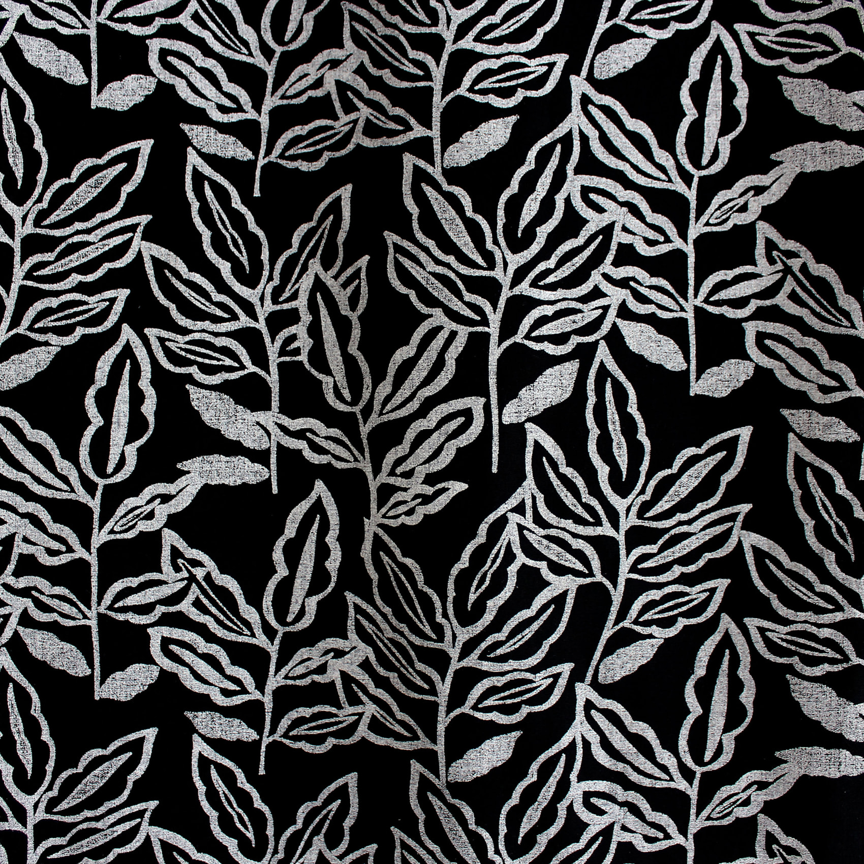 Rideau à oeillets en coton recyclé Chambray - Noir