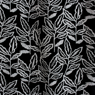 Rideau à oeillets en coton recyclé Chambray - Noir