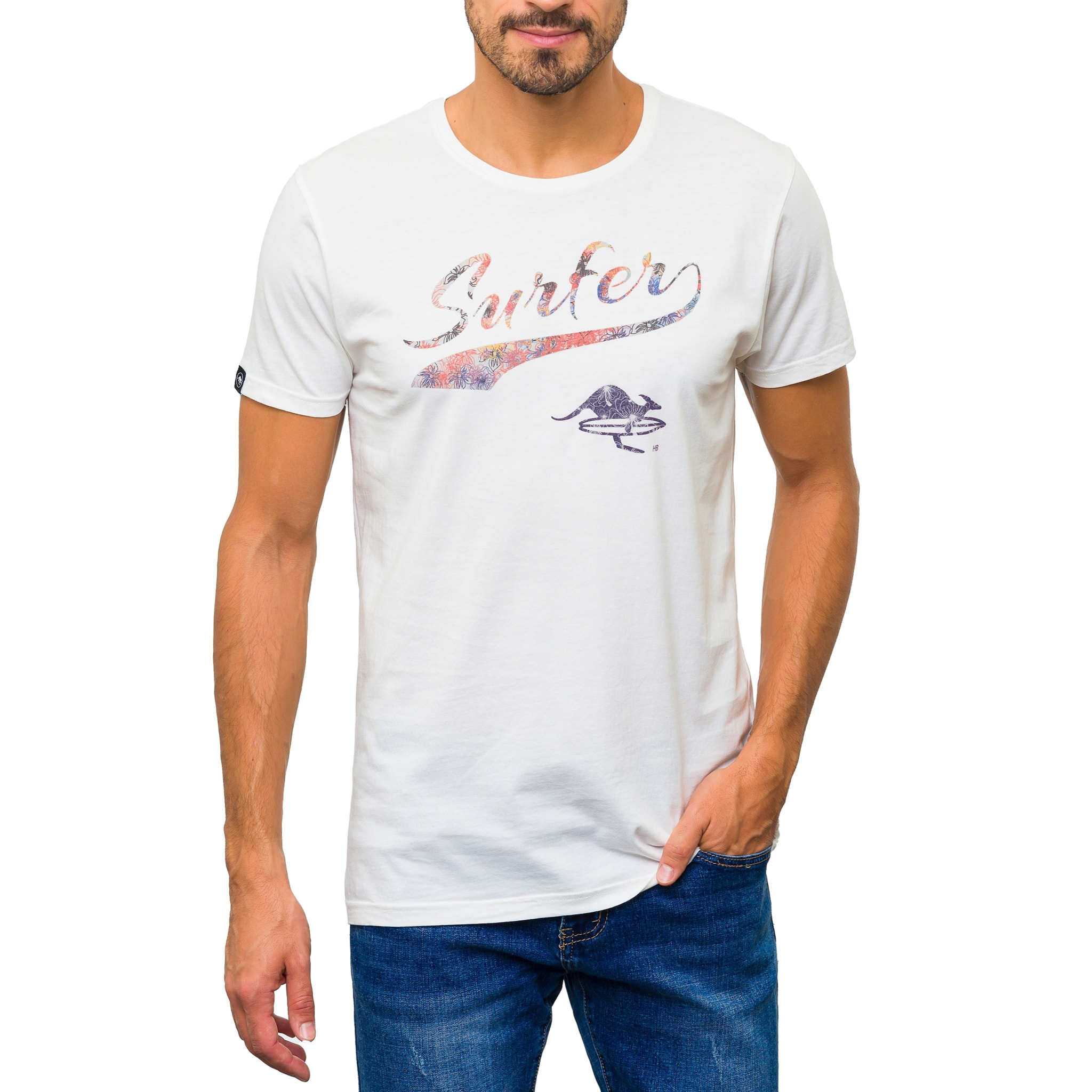 Camiseta de algodón 150 gr Hot Buttered Surfer Blanco