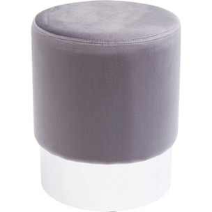 Tabouret Cherry gris clair et chrome Kare Design