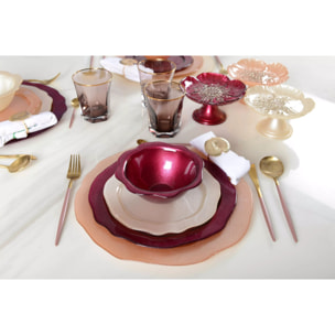 Lot de 6 BOL FUCHSIA