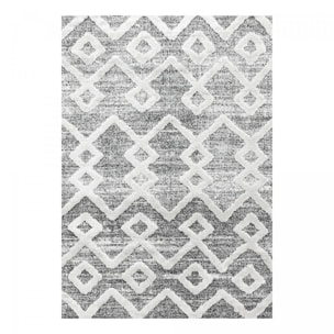 Tapis rond tissé motif scandinave HAPA