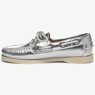 Sebago - Docksides Donna Argento - Docksides Portland Met Woman