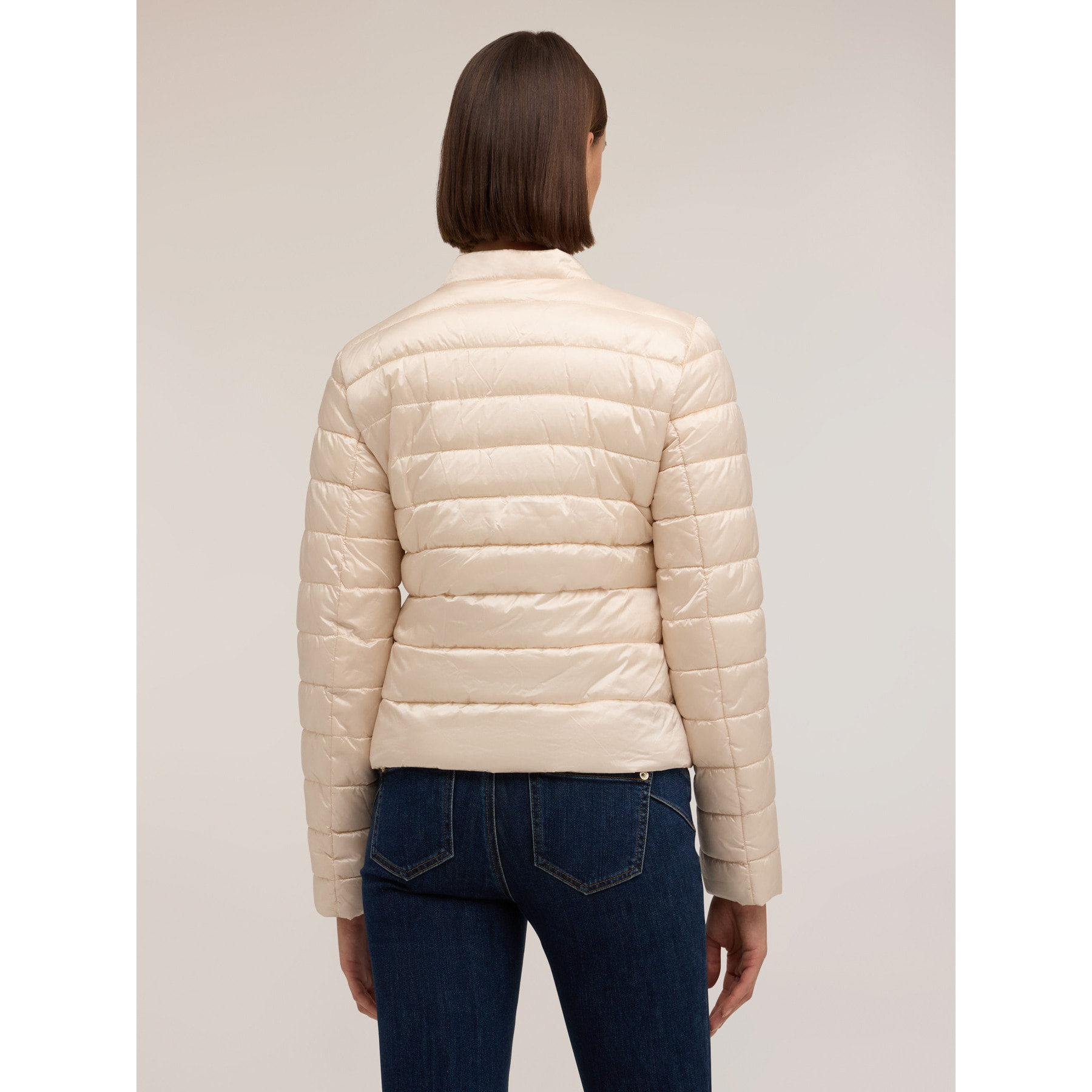 Motivi - Piumino lightweight corto con collo alto - Beige