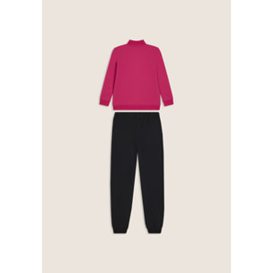 Tuta Junior full-zip con collo alto e tasche a marsupio