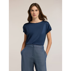 Motivi - Camiseta bimatérica - Azul