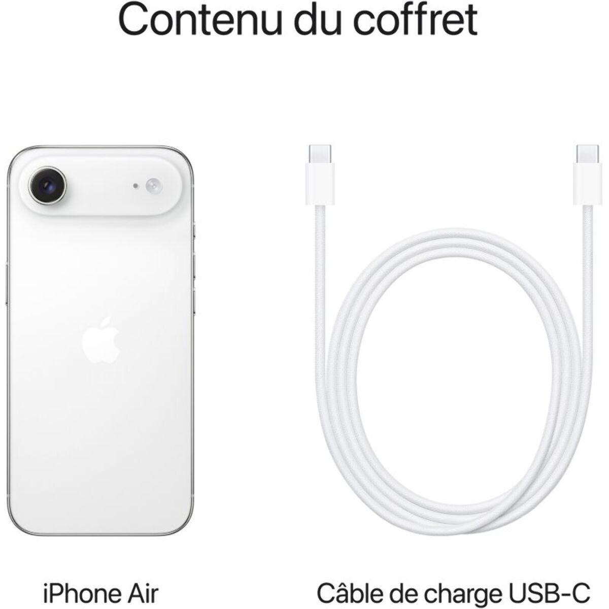 Smartphone APPLE iPhone Air Blanc nuage 1To