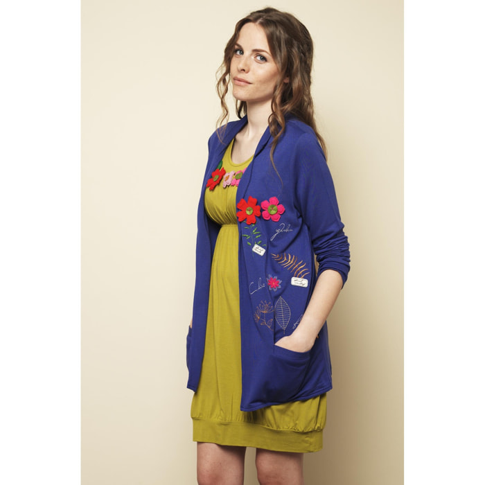 Chaqueta Winifred Curtis Chaqueta Bordado  Azul Casual para mujer