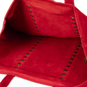 Alonte borsa a spalla donna. Vera pelle scamosciata.