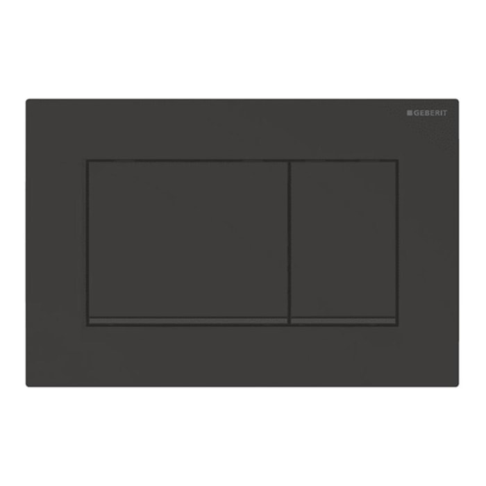 Sigma30 Plaque de déclenchement double touche, Noir mat (115.883.16.1)