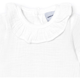 Body bebé manga corta cuello bambula