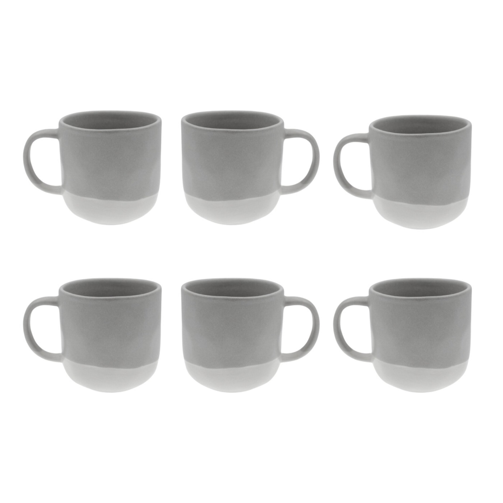 Lot de 6 mugs, TERRE DE SIENNE