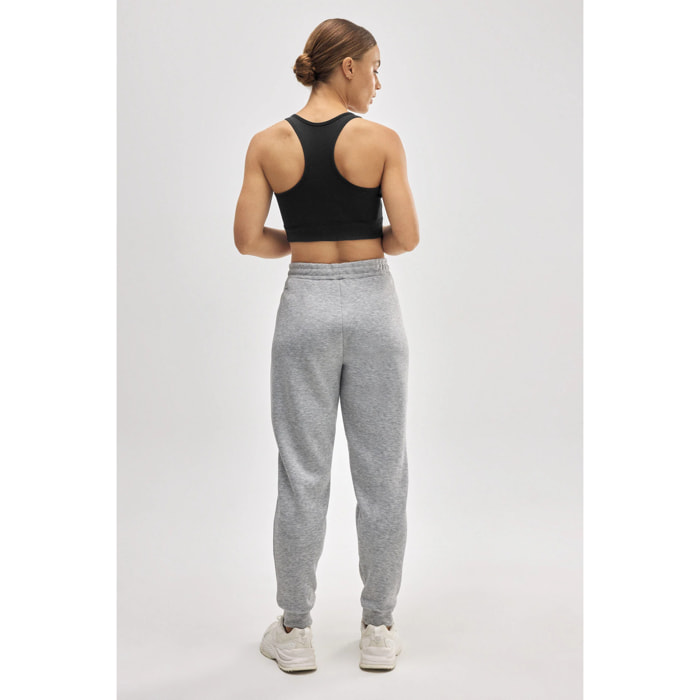 Pantaloni jogger sportivi grigi con tasche