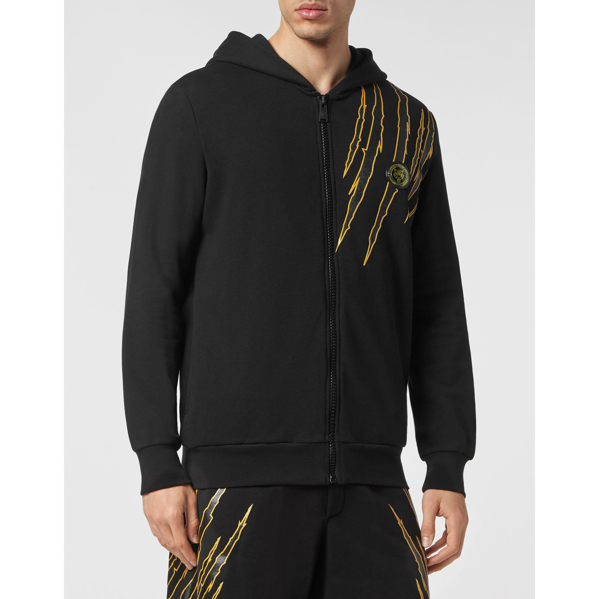 PLEIN SPORT Hooded Sweatjacket SCRATCH