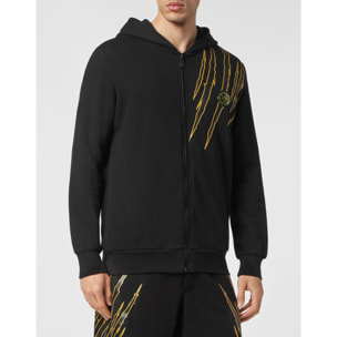PLEIN SPORT Hooded Sweatjacket SCRATCH