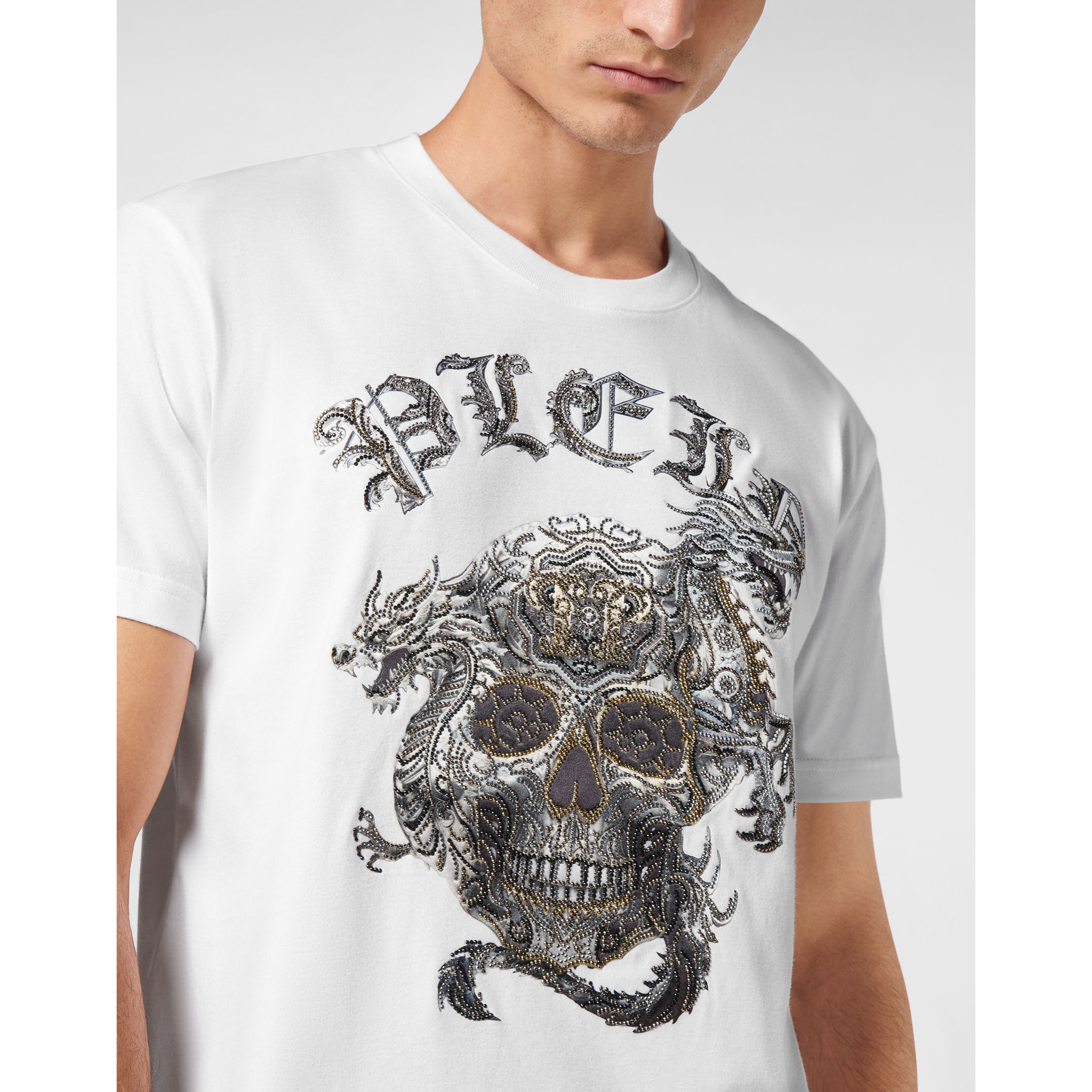 PHILIPP PLEIN T-shirt girocollo SKULL