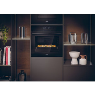 Four encastrable HAIER H6 ID46G5YTB - Pyrolyse - Hydrolyse - Chaleur pulsée - Porte froide - Rails télescopiques