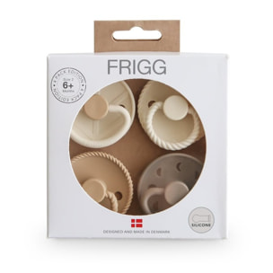 Frigg Pack 4 Chupetes Silicona Mixed