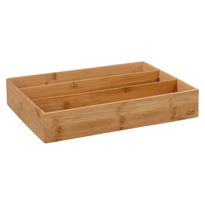 Range-couverts 3 compartiments "Tidy Smart" bambou