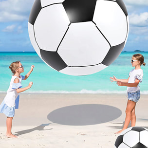 DAM Balón de fútbol hinchable gigante XXL de 150cm. 150x150x150 Cm. Color: Blanco