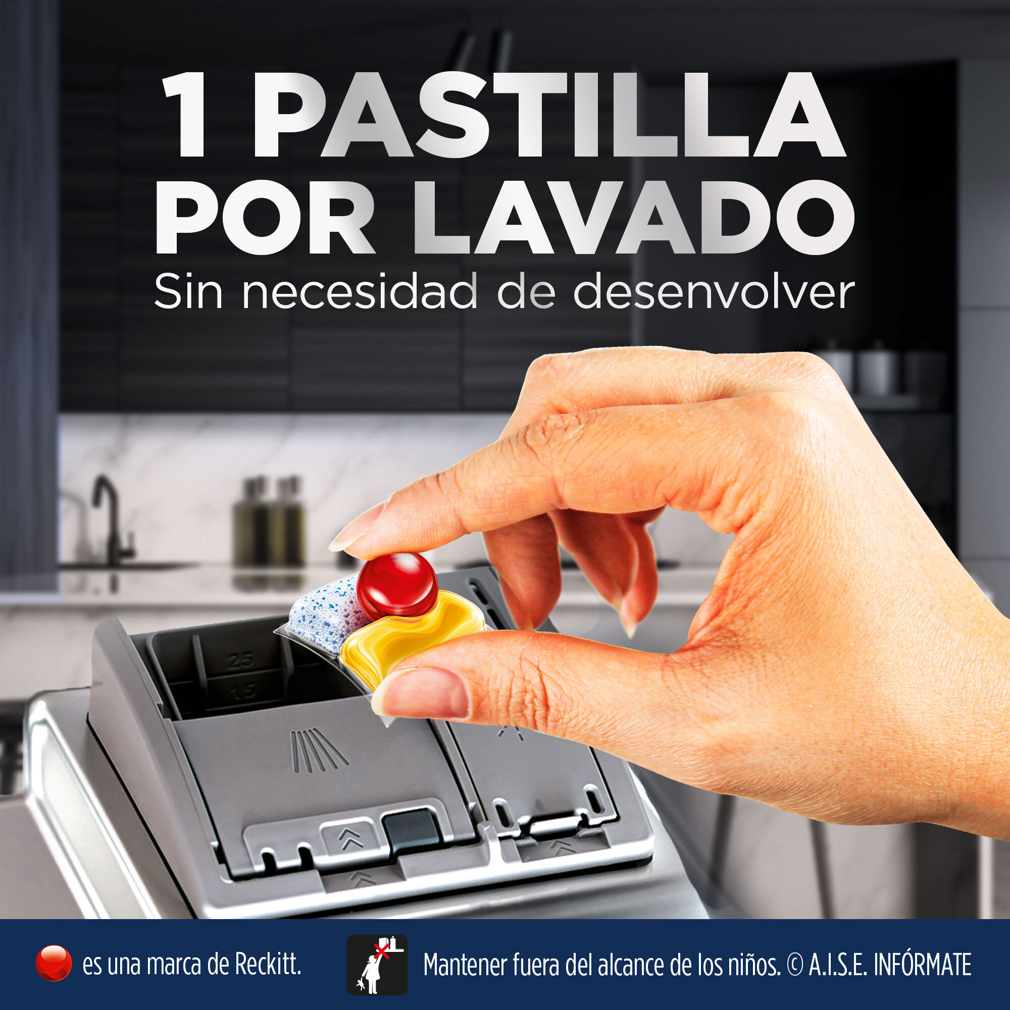 Finish Powerball Ultimate Pastillas lavavajillas Limón | 44 cápsulas lavavajillas | Eficaz contra manchas resecas | Aroma Limón