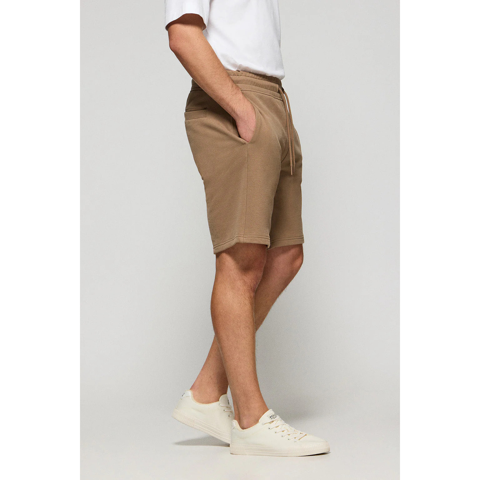 Bermuda Jonas in cotone moka relaxed fit con toppa in twill in gomma Polo Club