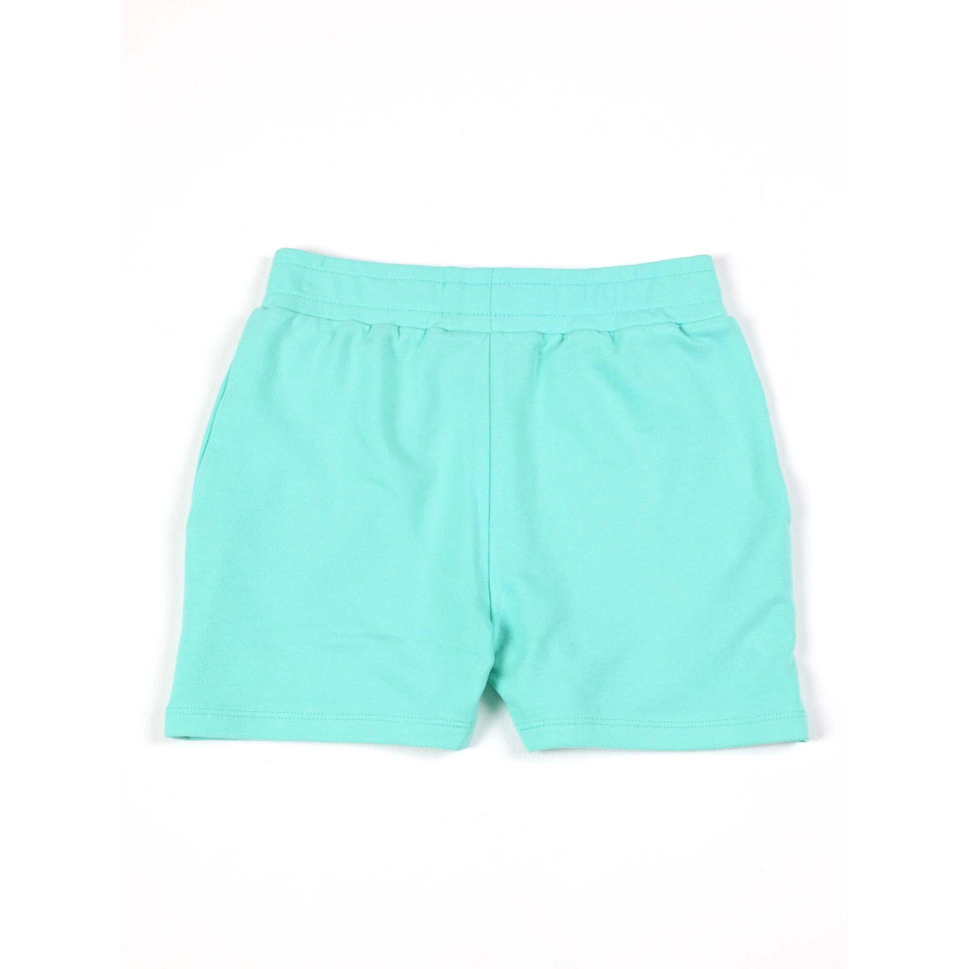 Pantaloncini sportivi da bambina in cotone elasticizzato Leone Bright