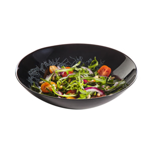 Assiette creuse noire 20 cm Zoe - Luminarc